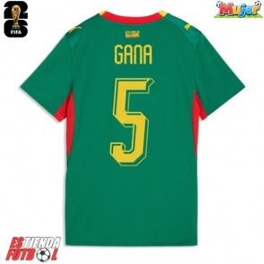 Senegal Idrissa Gueye #5 Segunda Equipación Mujer Mundial 2026 Manga Corta